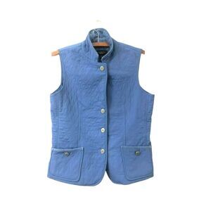 Talbots Blue Quilted Vest
